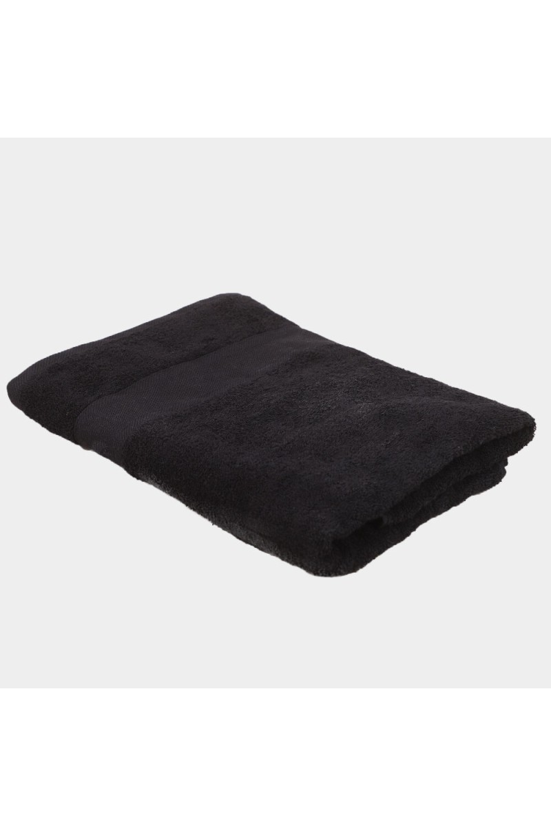 Home Beautiful                         250 GSM Black Cotton Bath Towel