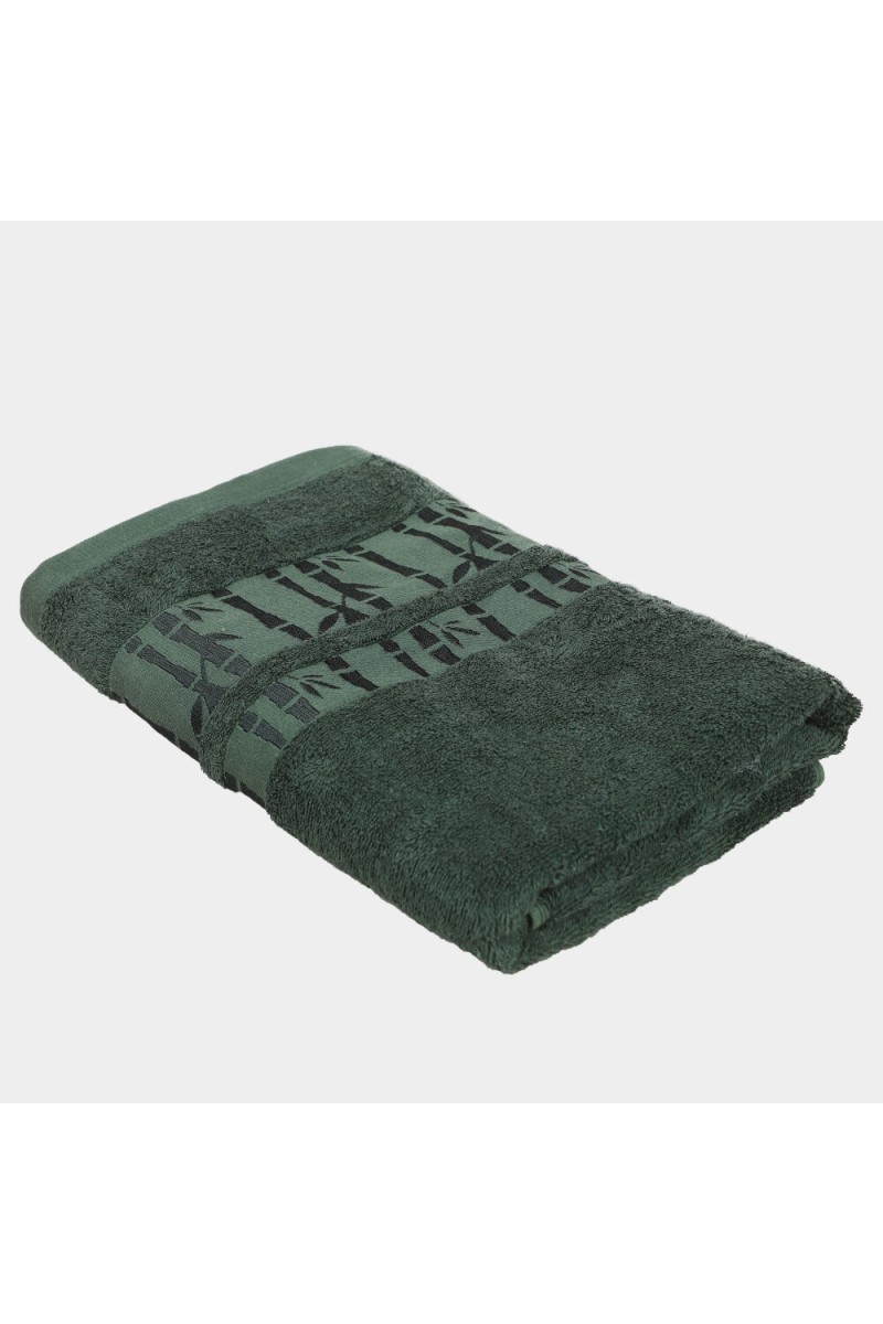 Home Beautiful                         250 GSM Green Cotton Bath Towel
