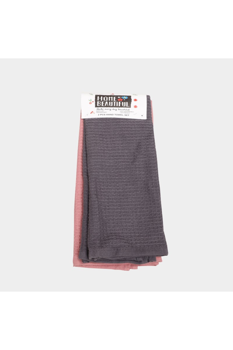 Home Beautiful                         350 GSM Pink Cotton Hand Towel