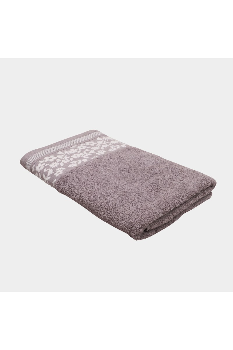 Home Beautiful                         400 GSM Grey Cotton Bath Towel