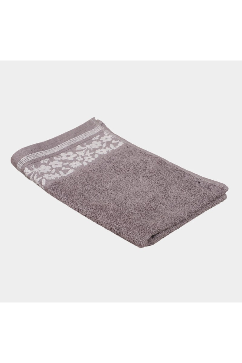 Home Beautiful                         400 GSM Grey Cotton Hand Towel
