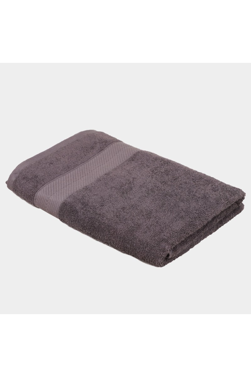 Home Beautiful                         370 GSM Dark Grey Cotton Bath Towel