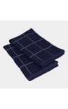 Home Beautiful                         330 GSM Navy Blue Cotton Hand Towel