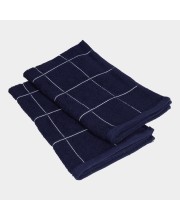 Home Beautiful                         330 GSM Navy Blue Cotton Hand Towel