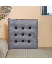Home Beautiful                         Dark Grey Polyester Cushion