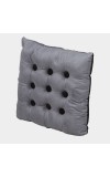 Home Beautiful                         Dark Grey Polyester Cushion