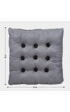 Home Beautiful Dark Grey Polyester Cushion Home Beautiful Dark Grey Polyester Cushion