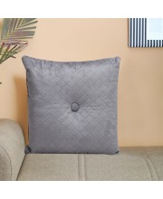 Home Beautiful                         Dark Grey Polyester Cushion