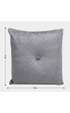 Home Beautiful                         Dark Grey Polyester Cushion
