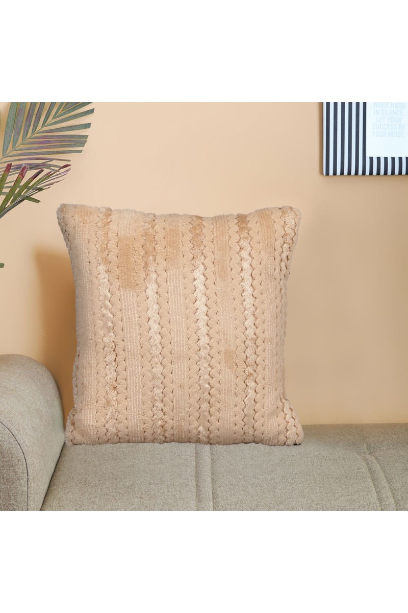 Home Beautiful                         Beige Polyester Cushion