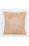 Home Beautiful                         Beige Polyester Cushion