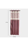 Home Beautiful                         5 ft. Wine Polyester Curtain