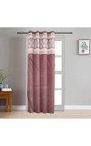Home Beautiful                         7 ft. Wine Polyester Curtain