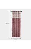 Home Beautiful                         7 ft. Wine Polyester Curtain