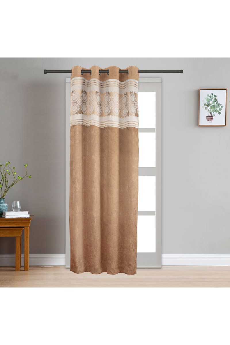 Home Beautiful                         7 ft. Black Polyester Curtain