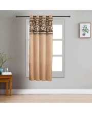Home Beautiful                         5 ft. Brown Polyester Curtain