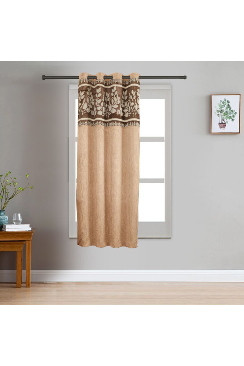 Home Beautiful                         5 ft. Brown Polyester Curtain