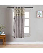 Home Beautiful                         5 ft. Dark Grey Polyester Curtain