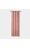 Home Beautiful                         7 ft. Pink Polyester Curtain