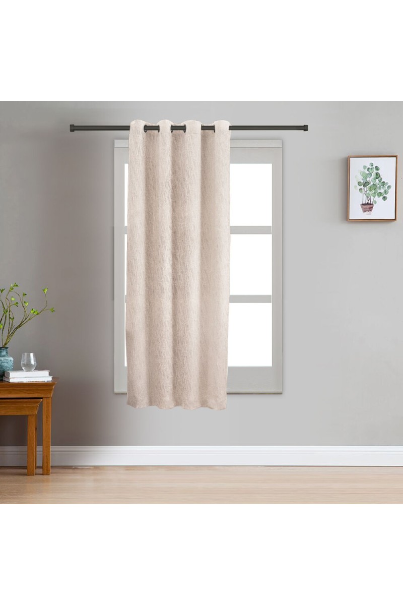 Home Beautiful                         5 ft. off White Polyester Curtain