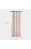 Home Beautiful                         5 ft. off White Polyester Curtain