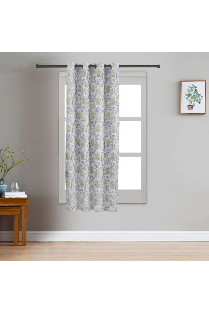 Home Beautiful                         5 ft. Light Blue Polyester Curtain