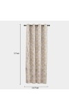 Home Beautiful                         5 ft. Light Grey Polyester Curtain