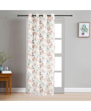 Home Beautiful                         7 ft. Peach Polyester Curtain