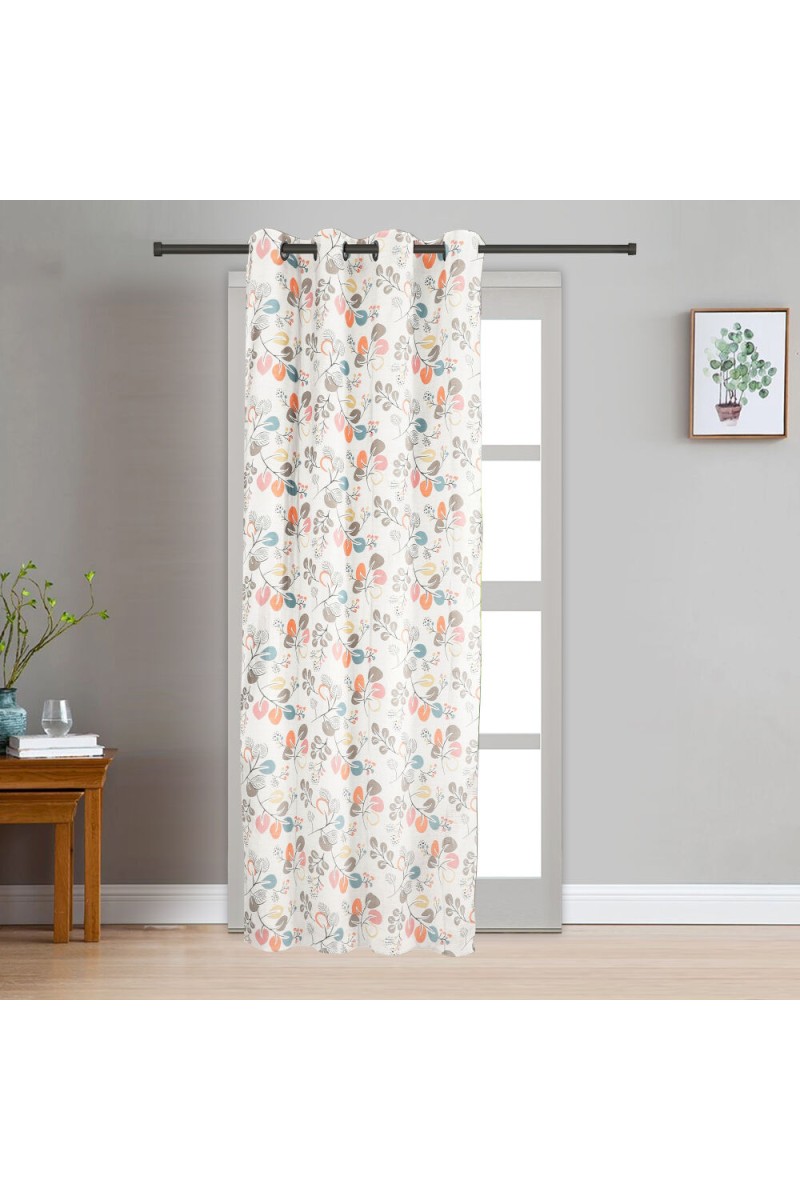 Home Beautiful                         7 ft. Peach Polyester Curtain