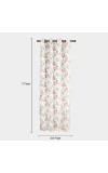 Home Beautiful                         7 ft. Peach Polyester Curtain