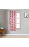 Home Beautiful                         5 ft. Pink Polyester Curtain