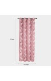 Home Beautiful                         5 ft. Pink Polyester Curtain
