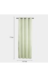 Home Beautiful                         7 ft. Light Green Polyester Curtain