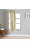Home Beautiful                         5 ft. Beige Polyester Curtain