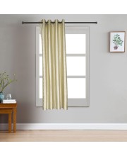 Home Beautiful                         5 ft. Beige Polyester Curtain