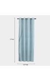 Home Beautiful                         5 ft. Light Blue Polyester Curtain