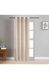 Home Beautiful                         7ft. Beige Polyester Curtain