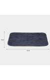 Home Beautiful                         Anti-Skid Blue Polyester Mat