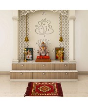 Home Beautiful                         Maroon Polyester Door Mat