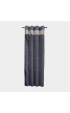 Home Beautiful                         7 ft. Dark Grey Polyester Curtain