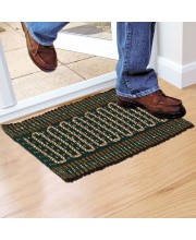 Home Beautiful                         Green Polyester Cotton Door Mat