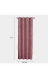 Home Beautiful                         5 ft. Wine Polyester Curtain