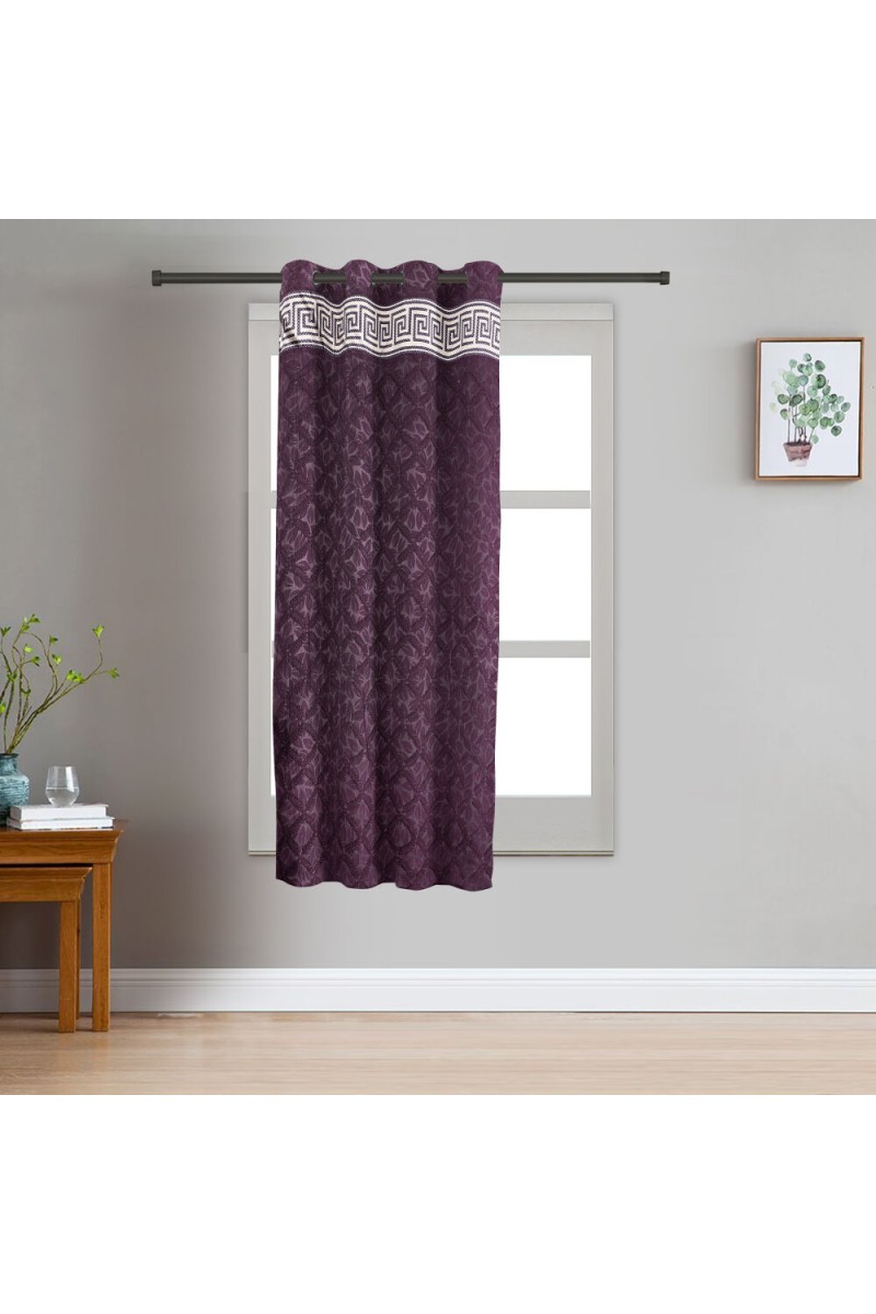 Home Beautiful                         5 ft. Dark Grey Polyester Curtain