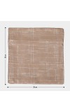 Home Beautiful                         Brown Polyester Cushion Cover