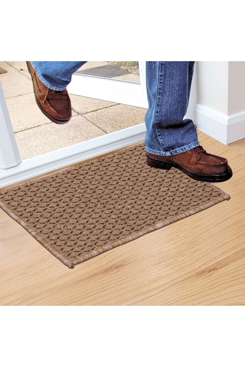 Home Beautiful                         Anti-Skid Beige Polypropylene Door Mat