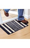Home Beautiful                         Anti-Skid Blue Polyester Door Mat