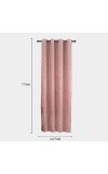 Home Beautiful                         7 ft. Pink Polyester Curtain