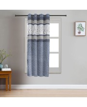 Home Beautiful                         5 ft. Blue Polyester Curtain