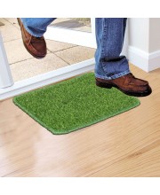 Home Beautiful                         Green Polyester Mats