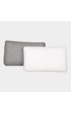 Home Beautiful                         White|Grey Memory Foam Cushion Set of 2